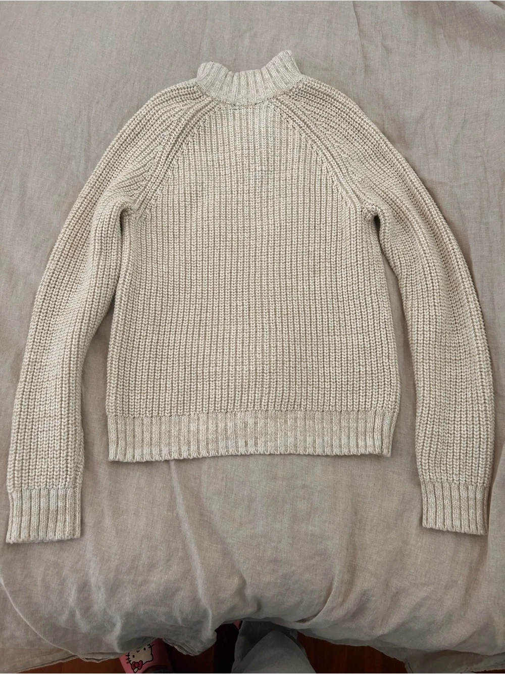 Rails Men’s Stratton Quarter Zip Sweater  Cream Zip-Front Knit Sweater